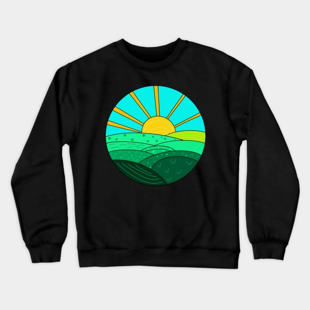 Sunrise Crewneck Sweatshirt by Muyaya